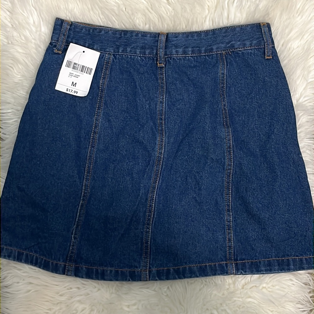• Forever 21 Denim Blue Skirt New With Tags - Picture 9 of 11